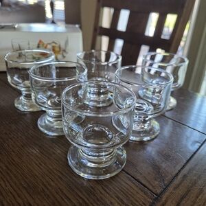 Set Of 6 Treat Mini Cordial/Dessert Footed Glasses